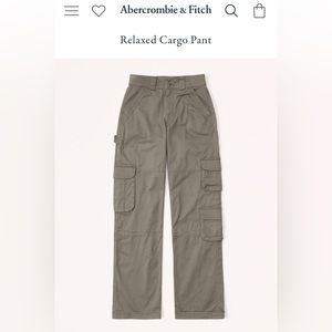 Abercrombie straight leg cargo pant, soft and comfy! Worn once. Size 6
